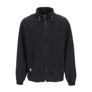 Nylon Logo Jas met Capuchon Balmain , Black , Heren