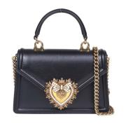 Zwarte Leren Devotie Handtas Dolce & Gabbana , Black , Dames