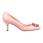 Kristalversierde suède pumps Dolce & Gabbana , Pink , Dames