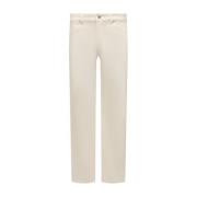 Regular-Fit Denim Broek met Logo Detail Jil Sander , Beige , Heren