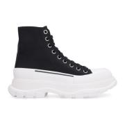 Canvas High Top Sneakers Vrouwen Italië Alexander McQueen , Black , Da...