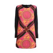 Korte Tuniekjurk met Multicolor Print Versace Jeans Couture , Multicol...