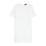 Elegante Zwarte Jurk voor Vrouwen Max Mara Studio , White , Dames