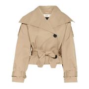 Korte Trenchcoat in Tannin InWear , Beige , Dames