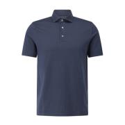 Jersey Poloshirt Klassieke Stijl Fedeli , Blue , Heren