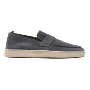 Suède Loafers met Rubberen Zool Officine Creative , Gray , Heren