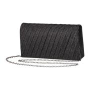 Glitterige Elegante Clutch Tas vera mont , Black , Dames