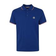 Polo Shirts Moncler , Blue , Heren