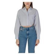 Pinstripe Button-Up Shirt Vrouwen Lichtblauw Calvin Klein Jeans , Blue...