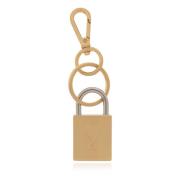 Sleutelhanger met logo Ami Paris , Yellow , Unisex