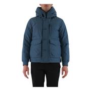 Stijlvolle Bomberjack met Verborgen Functies Woolrich , Blue , Heren