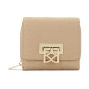 Beige portemonnee met een elegant patroon Kazar , Beige , Dames