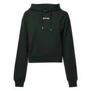 Groene Hoodie met Kroon Jacquemus , Green , Dames