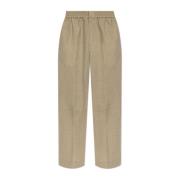 Wollen broek Ami Paris , Beige , Heren