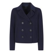 Stijlvolle wollen jas voor vrouwen Max Mara Weekend , Blue , Dames