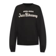 Sweatshirt met logo Amiri , Black , Heren