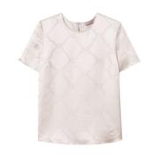 Witte T-shirts en Polos Twinset , White , Dames