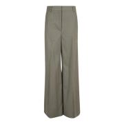 Neutrale Wol Wijde Pijp Broek Stella McCartney , Gray , Dames