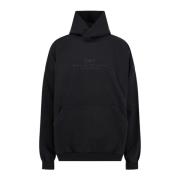 Katoenen sweatshirt met logoborduursel Balenciaga , Black , Heren