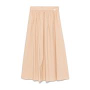 Beige Gedrapeerde Maxi Rok Liu Jo , Beige , Dames