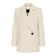 Klassieke Blazer Jas Jas Haze Melange InWear , Beige , Dames