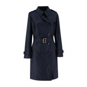 Klassieke double-breasted trenchcoat Moorer , Blue , Dames