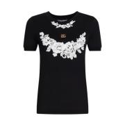 Casual Katoenen T-shirt voor Mannen Dolce & Gabbana , Black , Dames