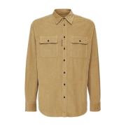 Bruine Casual Shirt voor Mannen Dsquared2 , Brown , Heren