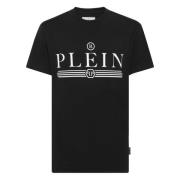 Zwarte T-shirts en Polos met Plein Print Philipp Plein , Black , Heren