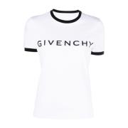 Tweekleurig ontwerp T-shirts en Polos Givenchy , White , Dames