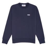 Jersey Crewneck Sweatshirt met Logo Embleem Autry , Blue , Heren