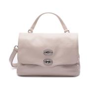 Witte Leren Handtas Elegantie Zanellato , White , Dames