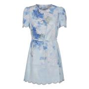 Blauwe Bloemen Schaal Shift Jurk Zimmermann , Blue , Dames