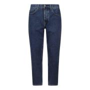 Blauwe Denim Broek met Zakken Carhartt Wip , Blue , Heren