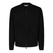 Zip Bomber Sweater Filippo De Laurentiis , Black , Heren