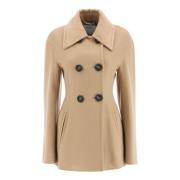 Beige Kasjmierjas met Kristalversieringen Max Mara Studio , Brown , Da...