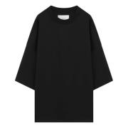 Korte mouw ronde hals T-shirt Studio Nicholson , Black , Heren