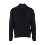 Navy Blue Katoenen T-shirts en Polos Loro Piana , Blue , Heren