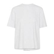 Steen Melange T-shirt Top Korte Mouw InWear , Gray , Dames