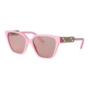 Stijlvolle zonnebril met model 0Ve4471B Versace , Pink , Dames