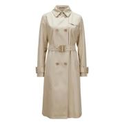 Dubbelborstige Trenchcoat Herno , Beige , Dames