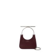 Rode Leren Cross Bar Tas Alexander McQueen , Red , Dames