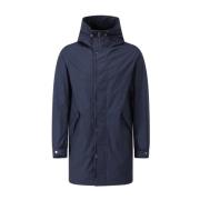 Sportieve Parka met Ademende Voering Moorer , Blue , Heren