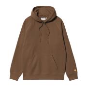 Katoenen Hooded Chase Sweatshirt met Zakken Carhartt Wip , Brown , Her...