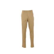 Beige Katoenen Stretch Broek Lardini , Beige , Heren