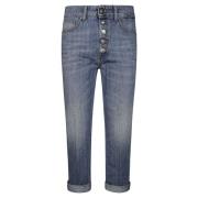 Juweel Versierde Broek Dondup , Blue , Dames