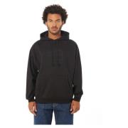 Logo Hoodie Gebreid met Voorzak Rassvet , Black , Heren