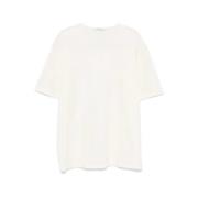 Casual Katoenen T-shirt in Verschillende Kleuren Lemaire , Beige , Dam...