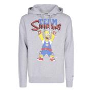 Tribeca Hoodie met trekkoorden en print MC2 Saint Barth , Gray , Heren