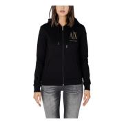 Zip-Up Sweatshirt Armani Exchange , Black , Dames